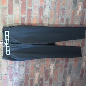 Dark grey ladies dress pants.